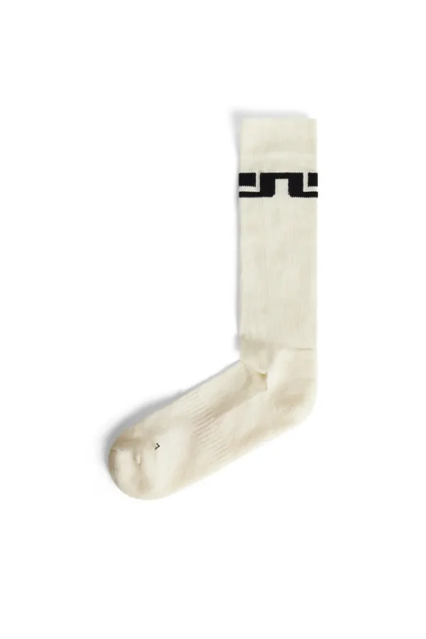 Ski | Strumpor-J.Lindeberg Mike Ski Wool Sock White