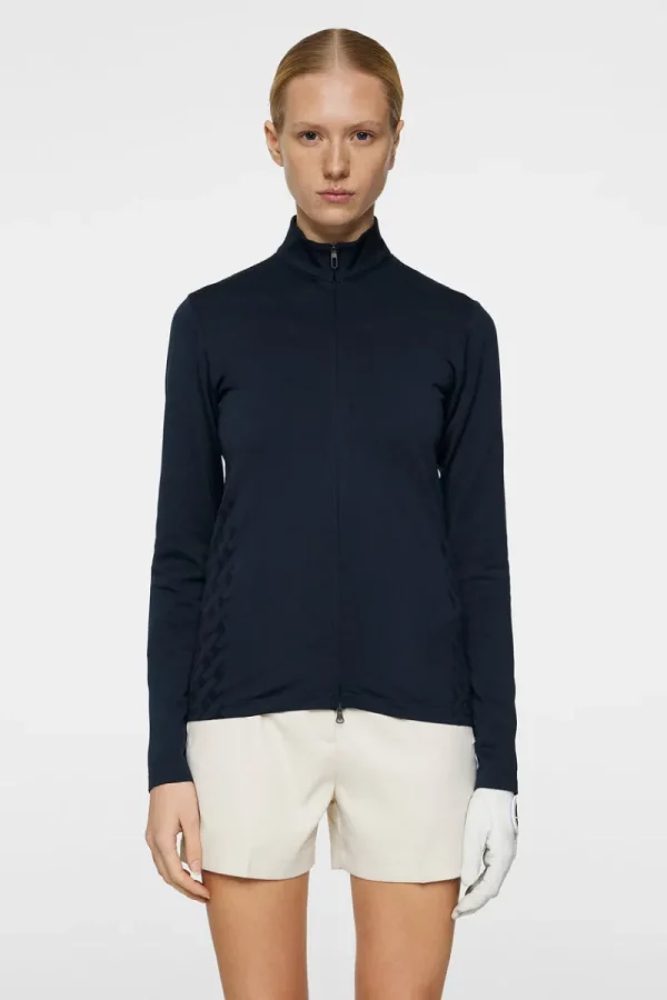 Golf | Bas- Och Mellanlager-J.Lindeberg Nancy Seamless Mid Layer JL Navy