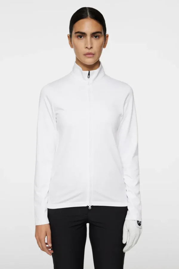 Golf | Bas- Och Mellanlager-J.Lindeberg Nancy Seamless Mid Layer White