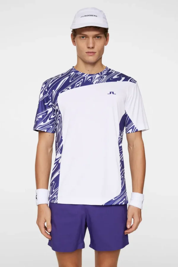 T-shirts | Tennis-J.Lindeberg Niccolo T-shirt Liquify Deep Wisteria L