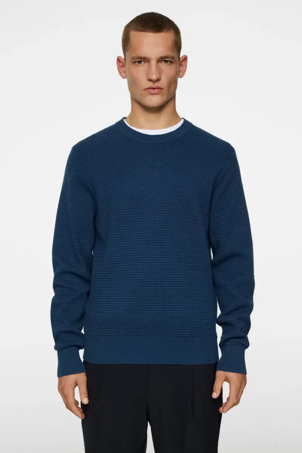 Stickat | Överdelar-J.Lindeberg Oliver Structured Sweater Key Largo