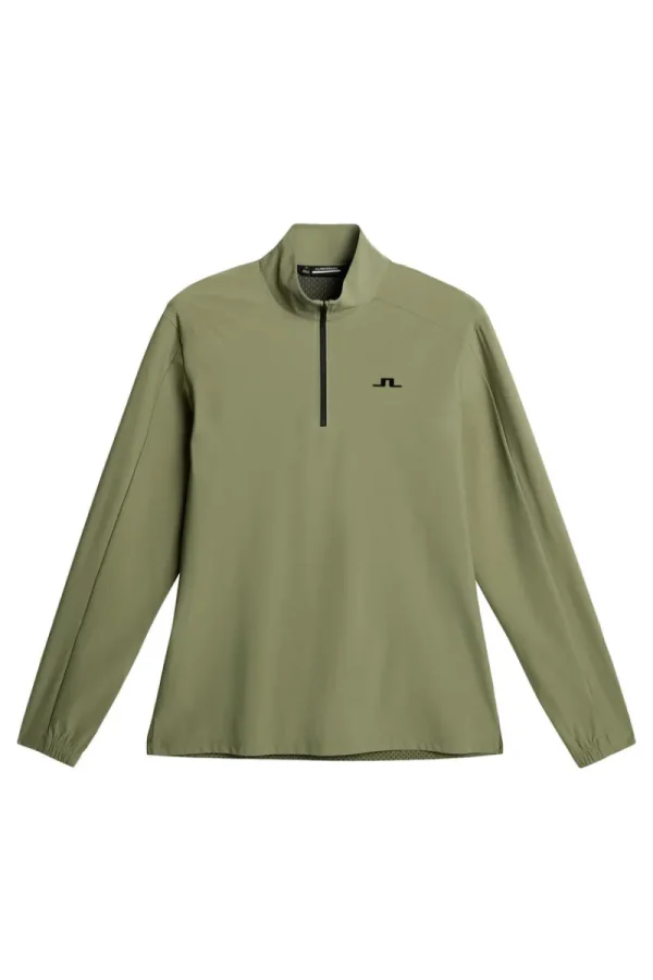 Golf | Bas- Och Mellanlager-J.Lindeberg Ollie Tech Mid Layer Oil Green