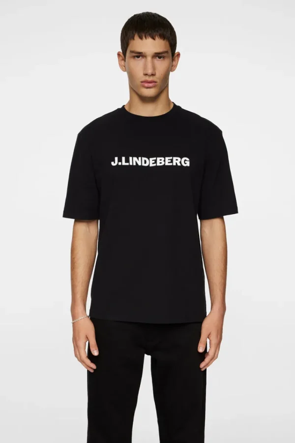 T-shirts | Överdelar-J.Lindeberg Parcy Logo Tee Black