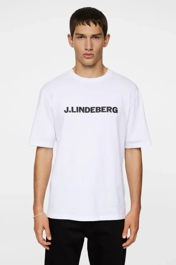 T-shirts | Överdelar-J.Lindeberg Parcy Logo Tee White