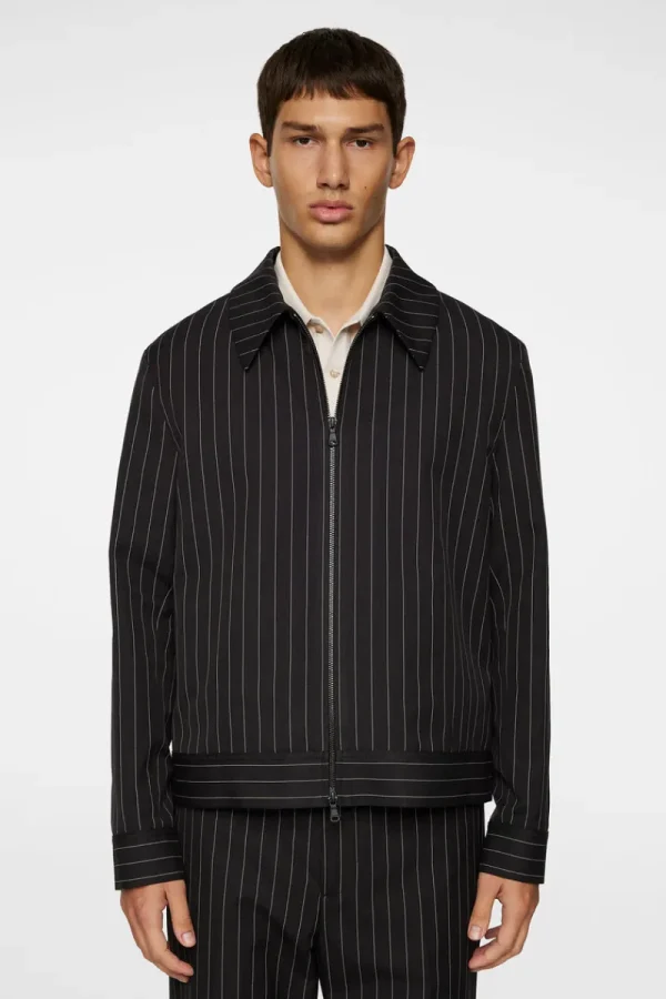 Kostymer & Skräddat | Kavajer-J.Lindeberg Parke Pin stripe jacket Black