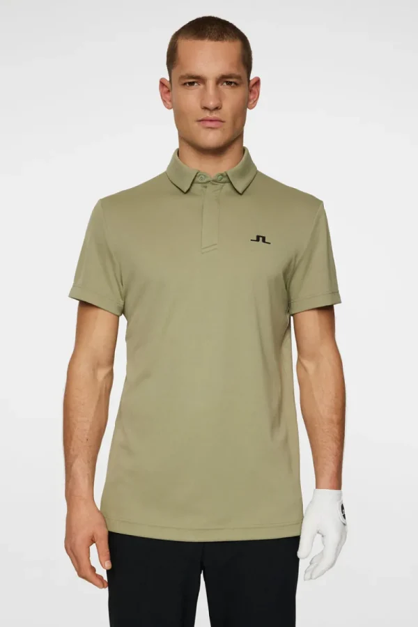 Golf | Pikétröjor-J.Lindeberg Peat Polo Oil Green