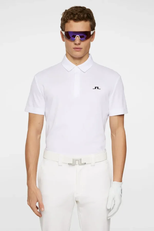 Golf | Pikétröjor-J.Lindeberg Peat Polo White