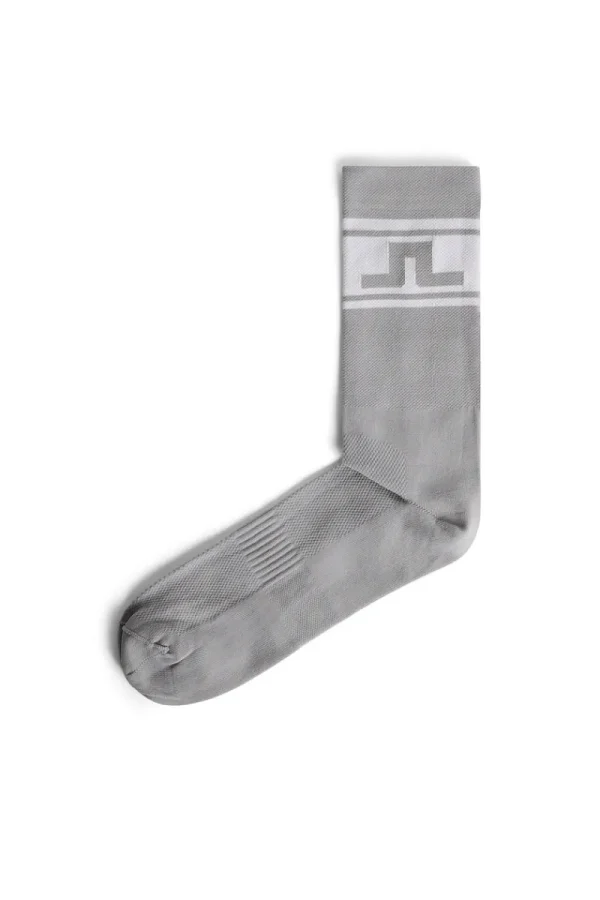Golf | Golfstrumpor-J.Lindeberg Percy Sock Light Grey Melange