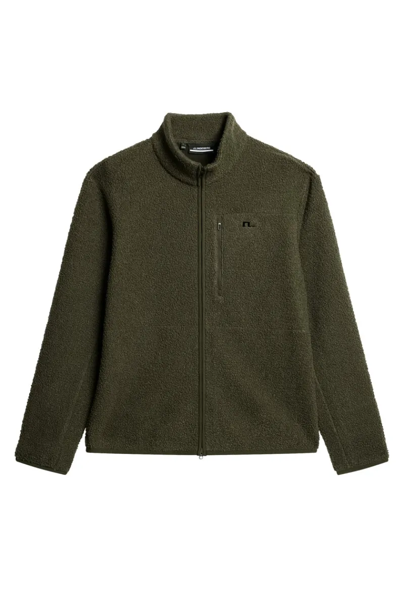 Ski | Bas & Mellanlager-J.Lindeberg Peter Pile Jacket Forest Green