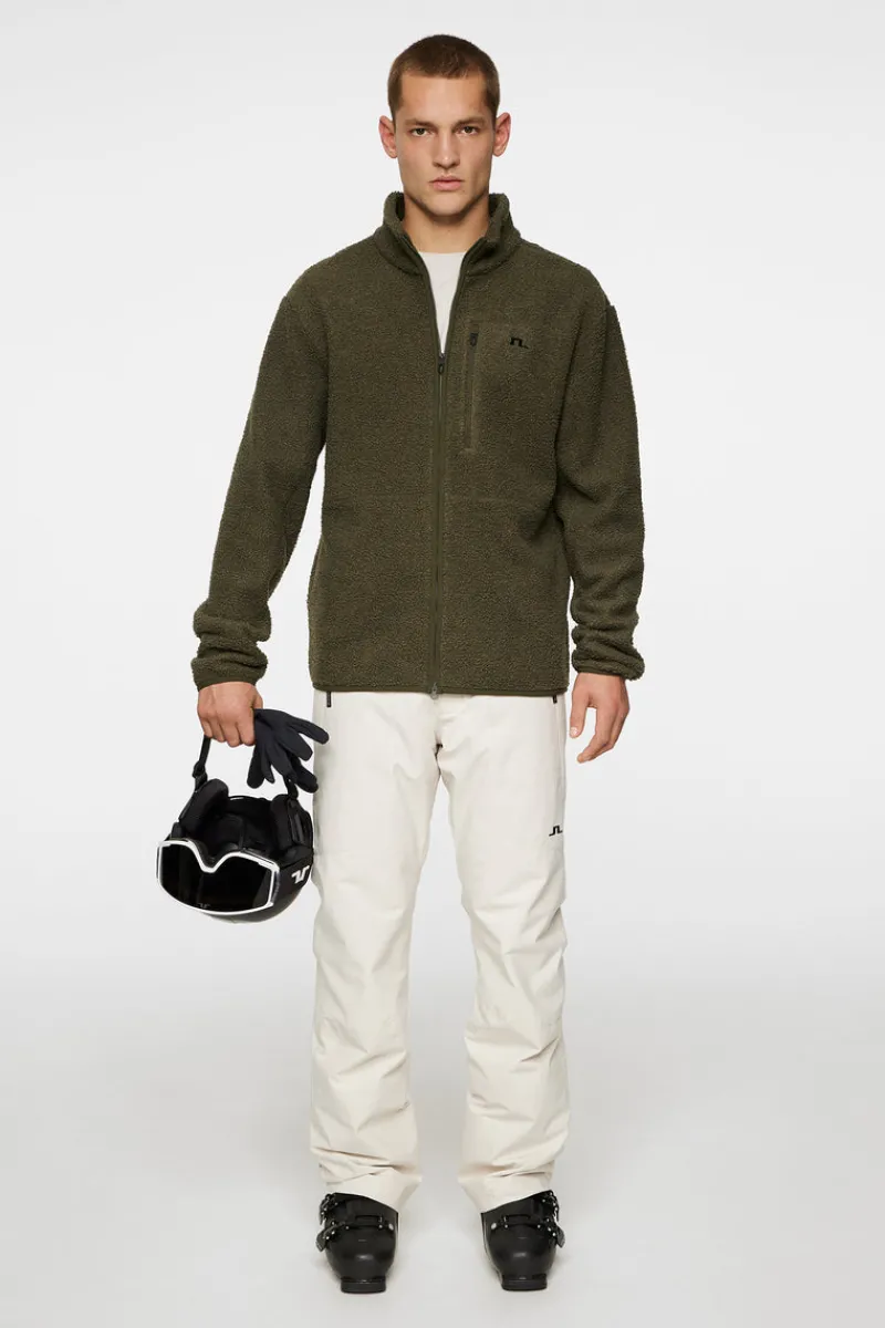 Ski | Bas & Mellanlager-J.Lindeberg Peter Pile Jacket Forest Green