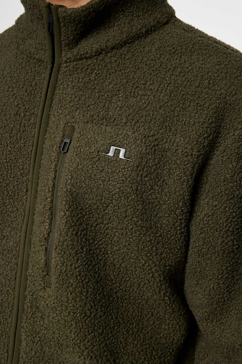 Ski | Bas & Mellanlager-J.Lindeberg Peter Pile Jacket Forest Green