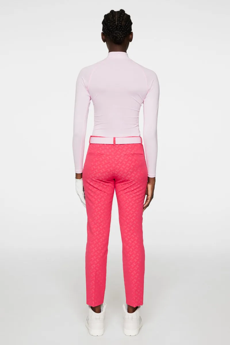 Golf | Byxor-J.Lindeberg Pia Bridge Pant Tour Geo Jacquard Pink M