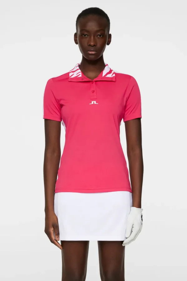 Golf | Överdelar-J.Lindeberg Pip Polo Azalea