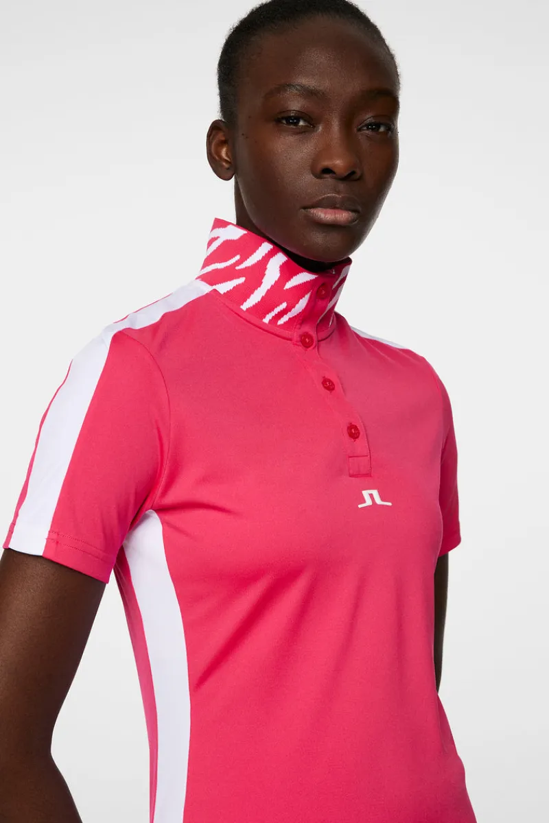 Golf | Överdelar-J.Lindeberg Pip Polo Azalea