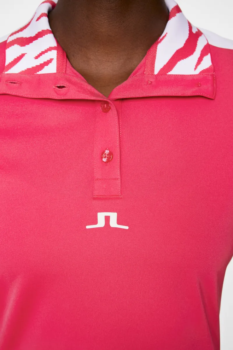 Golf | Överdelar-J.Lindeberg Pip Polo Azalea