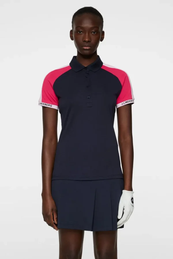 Golf | Överdelar-J.Lindeberg Priya Polo JL Navy