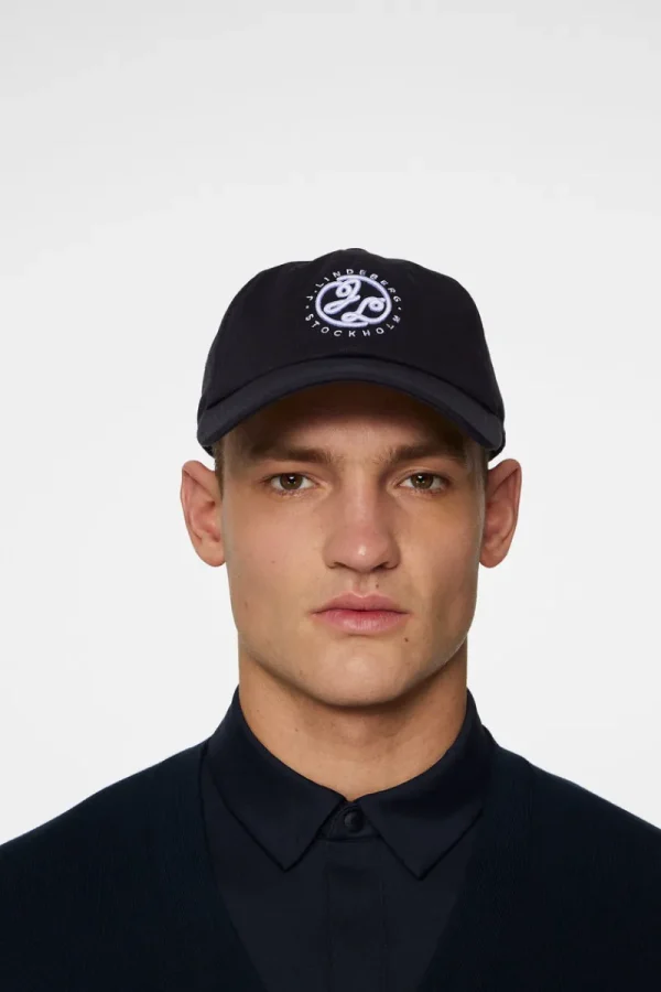 Golf | Golfkepsar-J.Lindeberg Retro Cap JL Navy