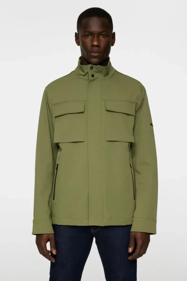 Jackor | Ytterkläder-J.Lindeberg Riley 4 Way Stretch Jacket Olivine