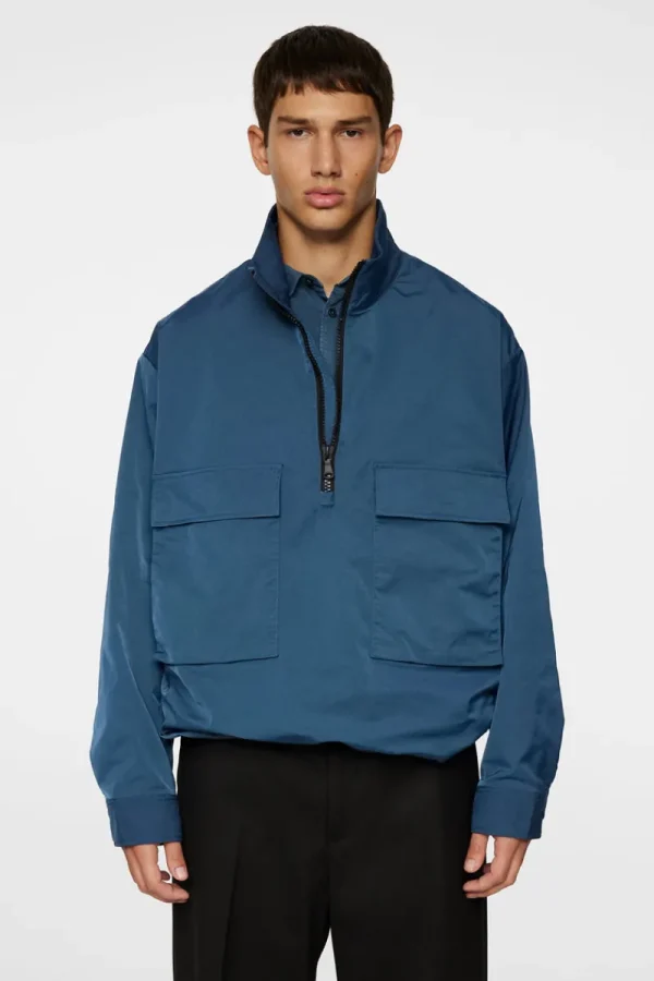 Ytterkläder | Jackor-J.Lindeberg Ronson Half Zip Overshirt Key Largo