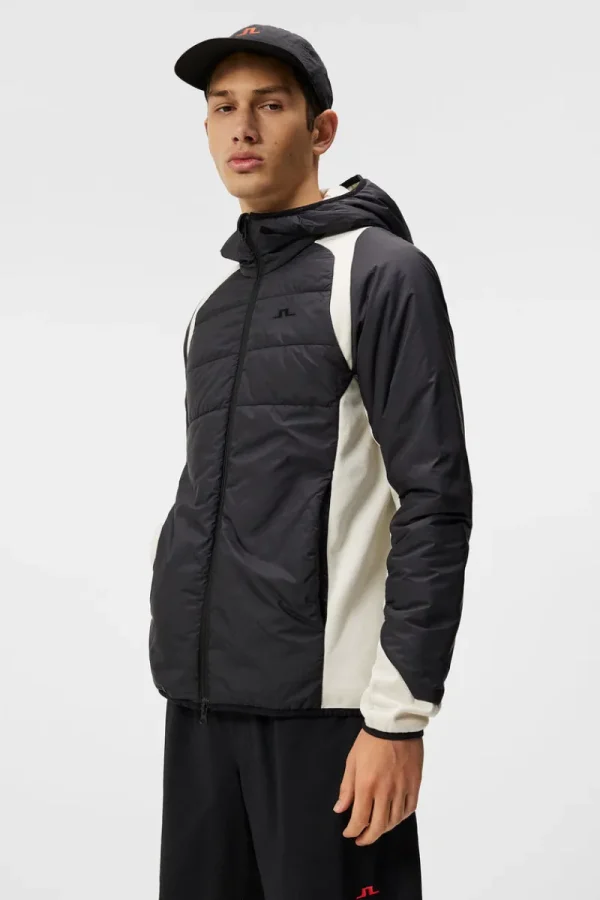 Bas- Och Mellanlager | Outdoor-J.Lindeberg Scott Hybrid Hood Colorblock Almond Milk