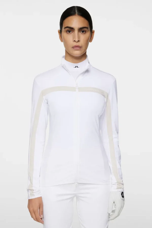 Golf | Bas- Och Mellanlager-J.Lindeberg Seasonal Janice Mid Layer White
