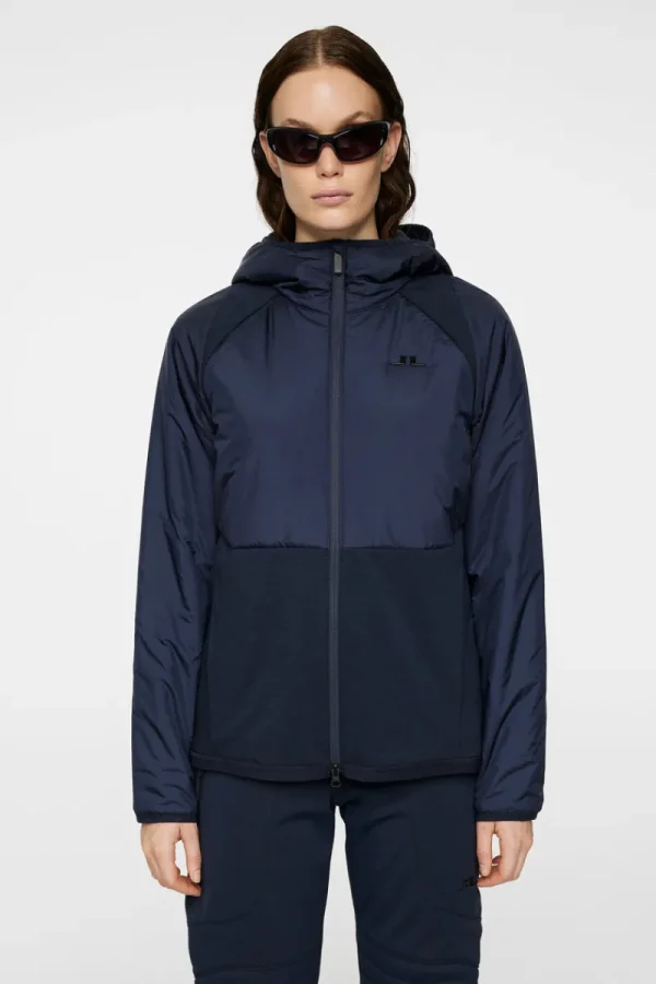 Jackor | Active-J.Lindeberg Shona Hybrid Hood Jacket JL Navy