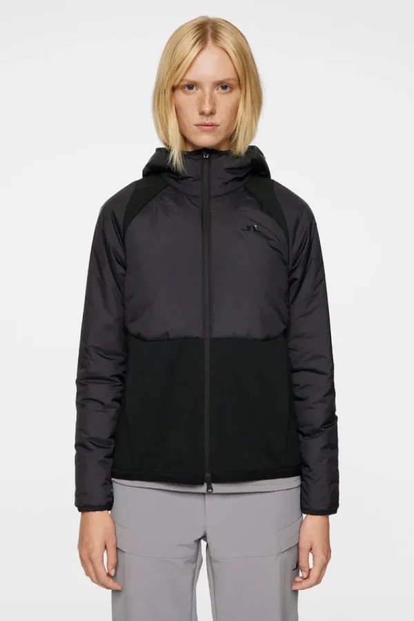 Jackor | Active-J.Lindeberg Shona Hybrid Hood Jacket Black