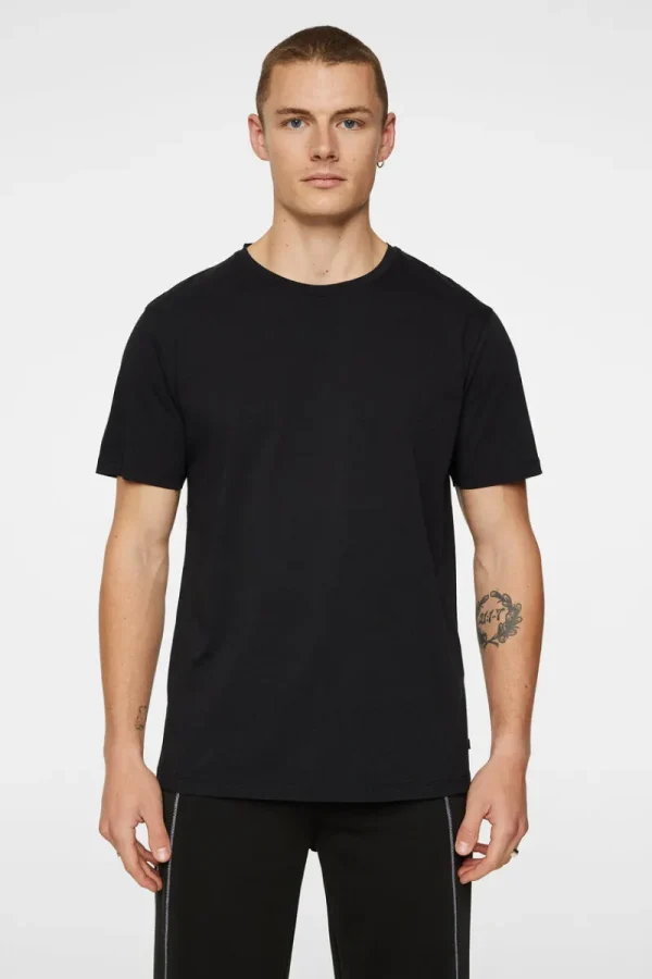 Överdelar | T-shirts-J.Lindeberg Sid Basic T-Shirt Black