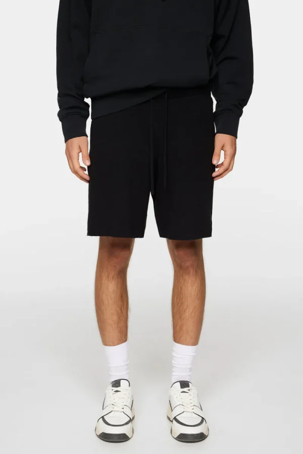 Underdelar | Shorts-J.Lindeberg Simon Knitted Boucle Shorts Black