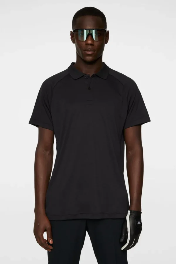 Golf | Pikétröjor-J.Lindeberg Sola Polo Black