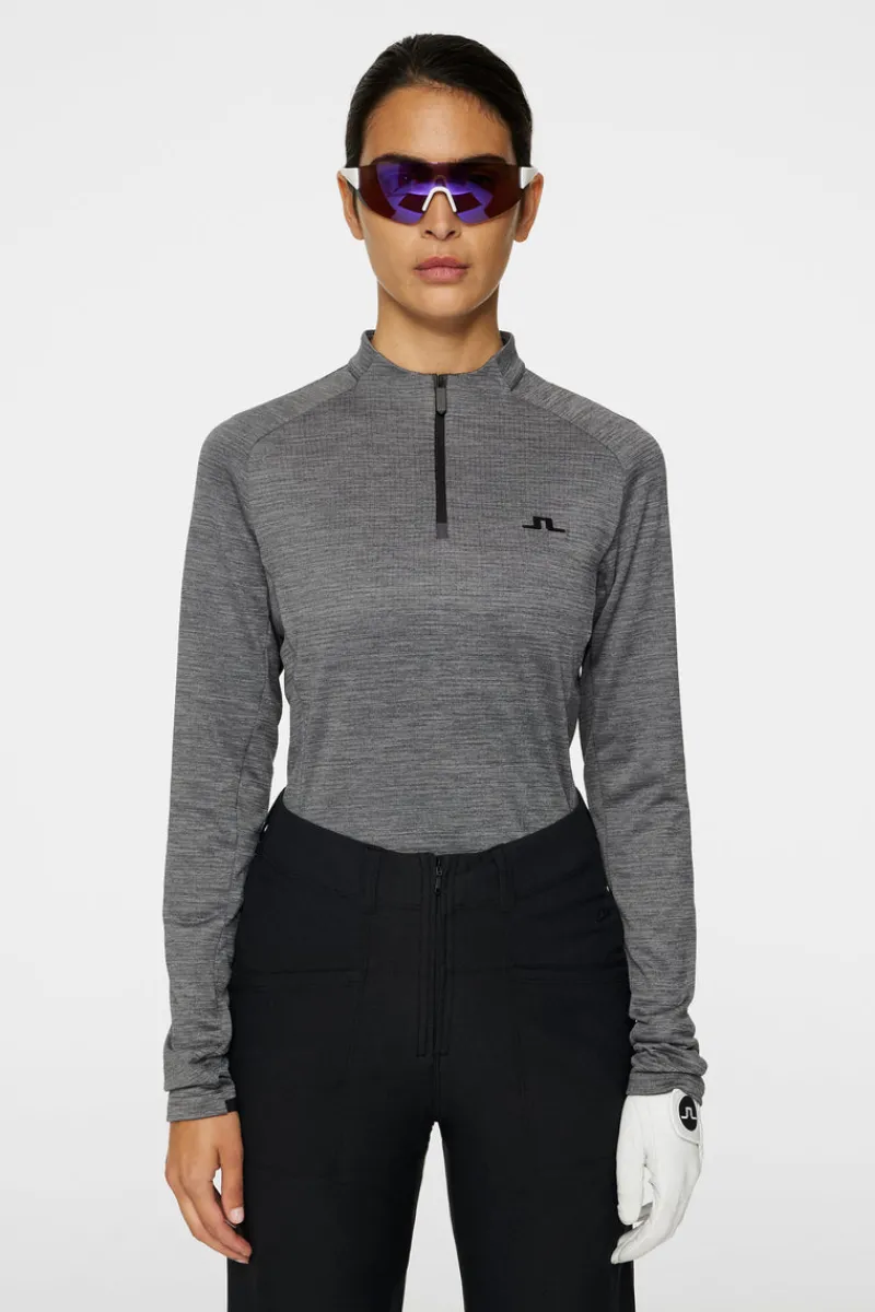 Golf | Ski-J.Lindeberg Steffi Mid Layer Dark Grey Melange