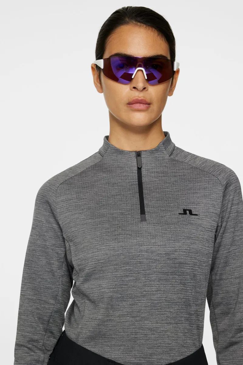 Golf | Ski-J.Lindeberg Steffi Mid Layer Dark Grey Melange