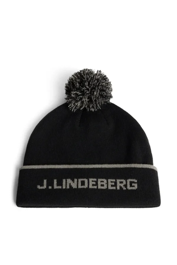 Accessoarer | Active-J.Lindeberg Stripe Beanie Black