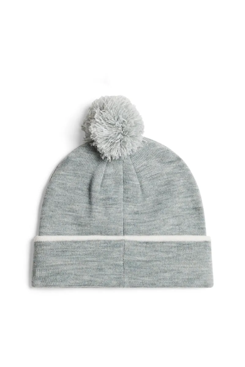 Accessoarer | Active-J.Lindeberg Stripe Beanie Medium Grey Melange