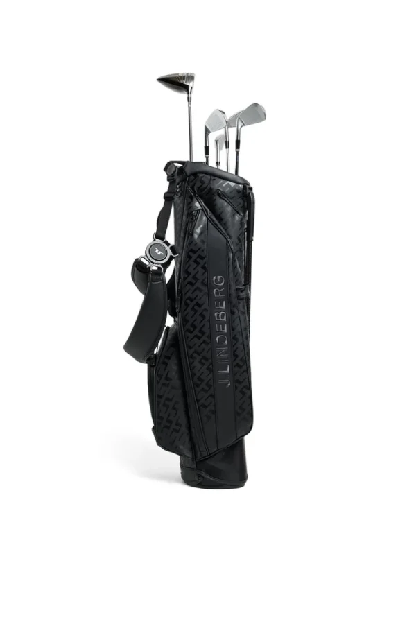 Golf | Golf-J.Lindeberg Sunday Stand Print Golf Bag Tour Geo Jacquard Black M