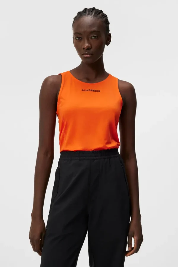 Outdoor-J.Lindeberg Tanice Top Tangerine Tango