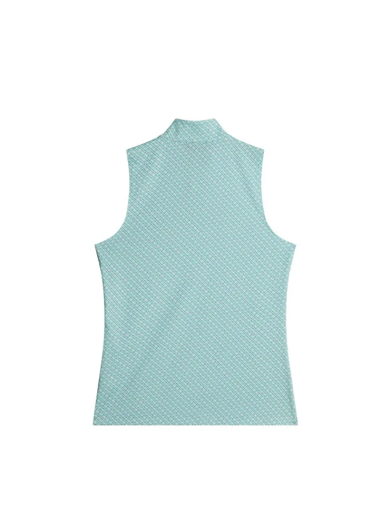 Golf | Överdelar-J.Lindeberg Tiana Print Sleeveless Top Tone Bridge Moonlight S