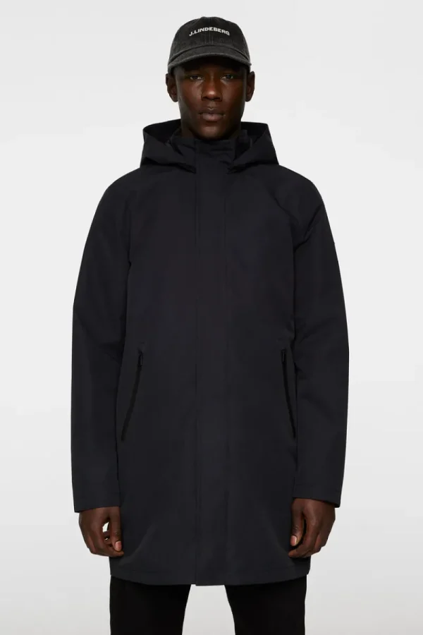 Jackor | Ytterkläder-J.Lindeberg Tobias 2L Midlength Jacket Black