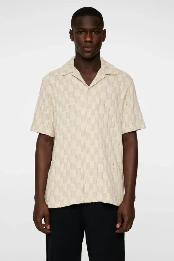 Pikétröjor | Överdelar-J.Lindeberg Torpa Resort Jersey Shirt Bridge Stack Moonbeam