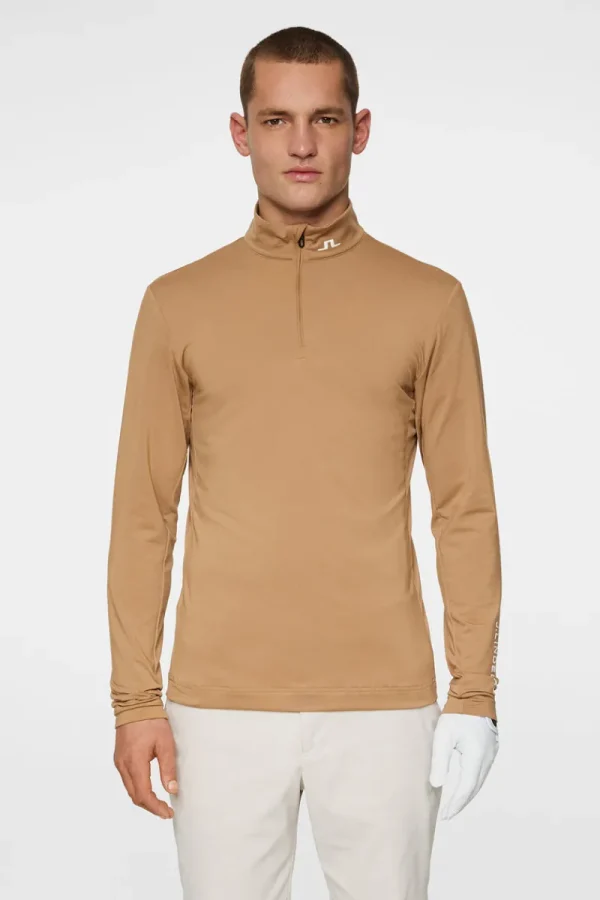 Golf | Bas- Och Mellanlager-J.Lindeberg Tour Tech Mid Layer Tigers Eye