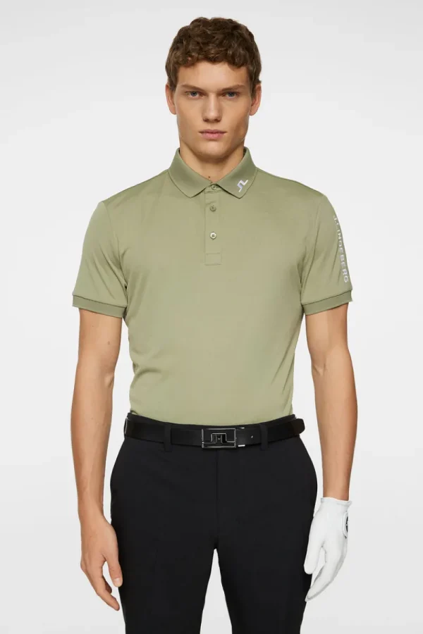 Golf | Pikétröjor-J.Lindeberg Tour Tech Polo Oil Green