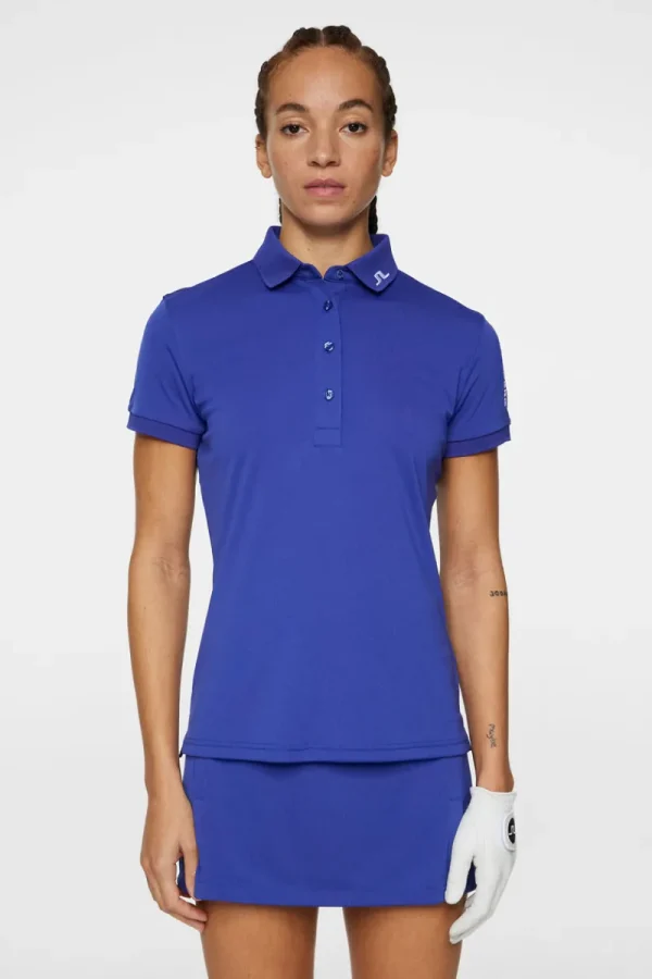 Golf | Överdelar-J.Lindeberg Tour Tech Polo Clematis Blue