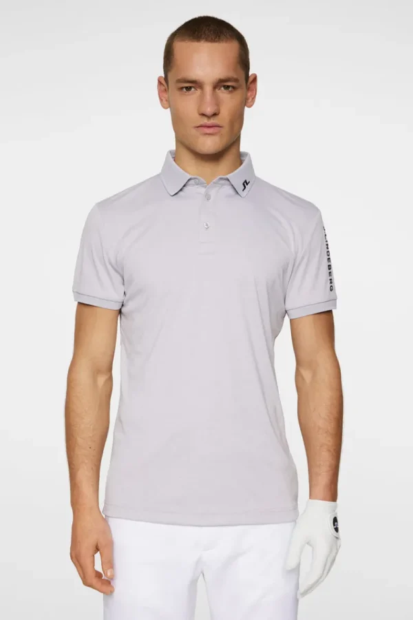 Golf | Pikétröjor-J.Lindeberg Tour Tech Polo Light Grey Melange