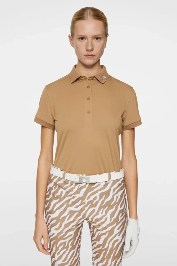 Golf | Överdelar-J.Lindeberg Tour Tech Polo Tigers Eye