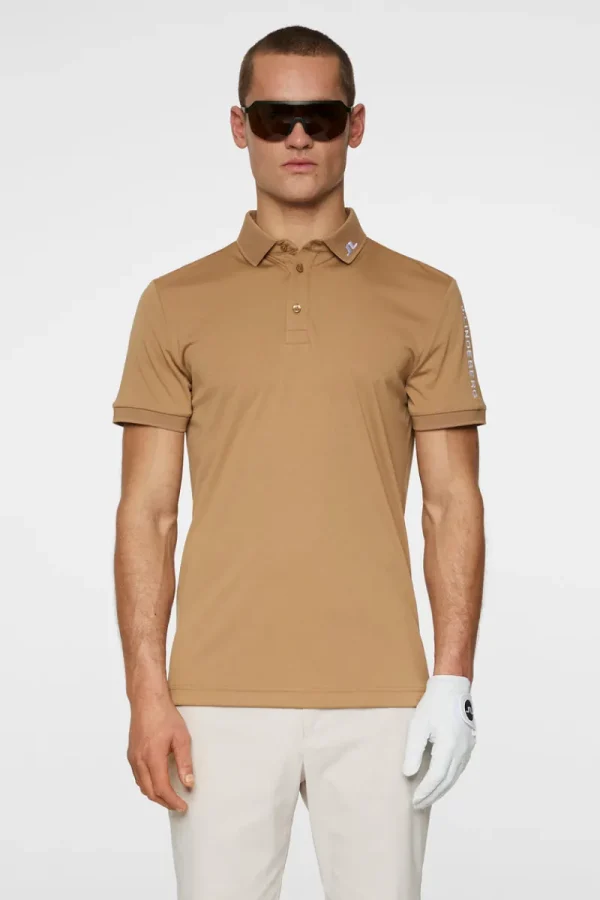 Golf | Pikétröjor-J.Lindeberg Tour Tech Slim Fit Polo Tigers Eye
