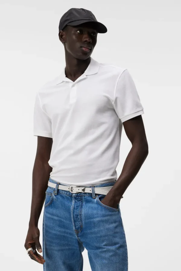 Pikétröjor | Överdelar-J.Lindeberg Troy Polo Shirt Seasonal Pique White