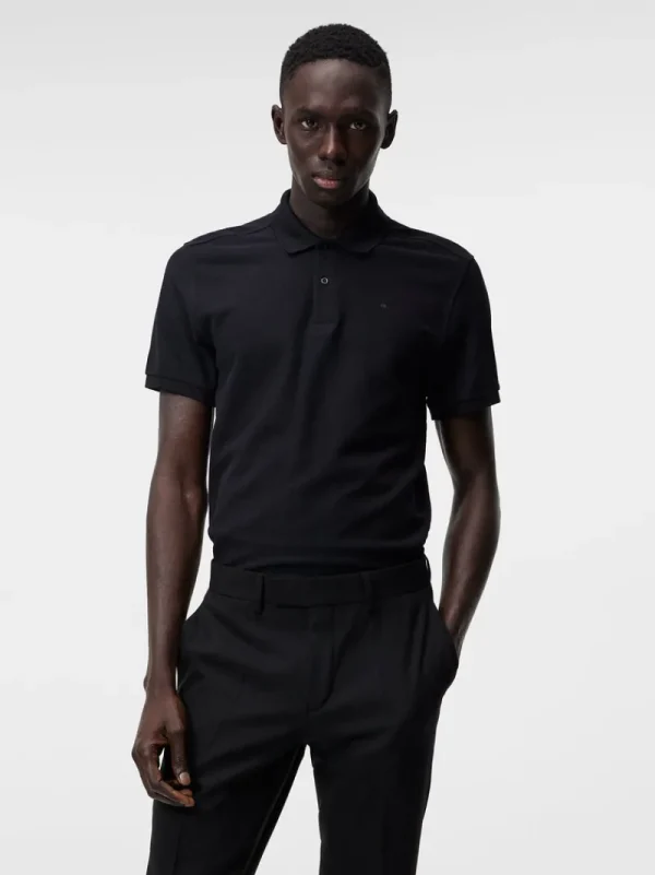 Pikétröjor | Överdelar-J.Lindeberg Troy Polo Shirt Seasonal Pique Black