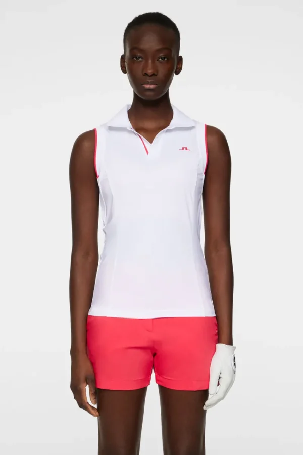 Golf | Linnen-J.Lindeberg Viola Sleeveless Top White