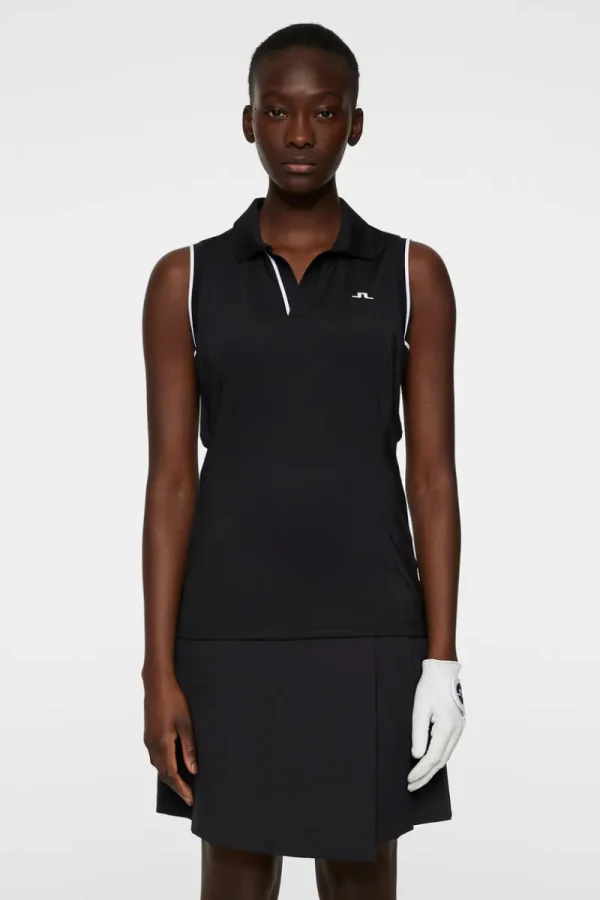 Golf | Linnen-J.Lindeberg Viola Sleeveless Top Black