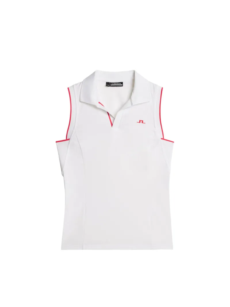 Golf | Linnen-J.Lindeberg Viola Sleeveless Top White
